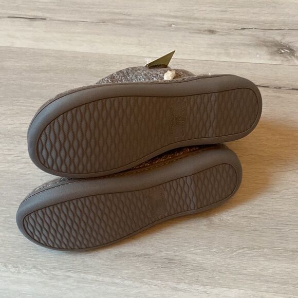 ULTRAIDEAS Women's Camber Fleece‎ Bootie Slipper with Memory Foam M Light Grey - Picture 8 of 10